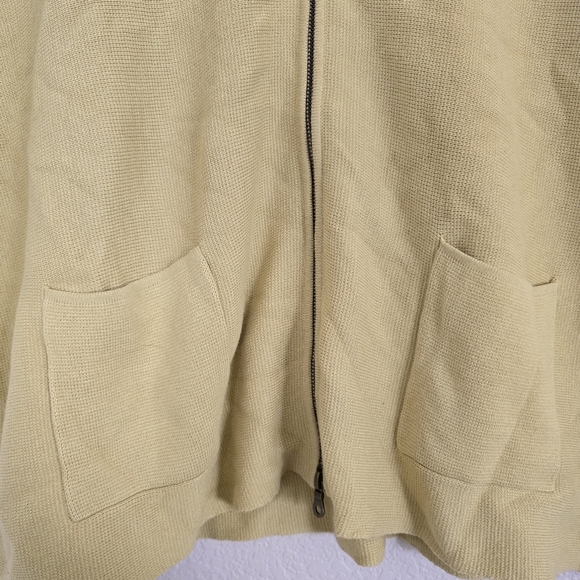 Marla Wynne Oversized Yellow Zip-Up Cardigan Sweater  with Pockets Xs - Picture 4 of 8